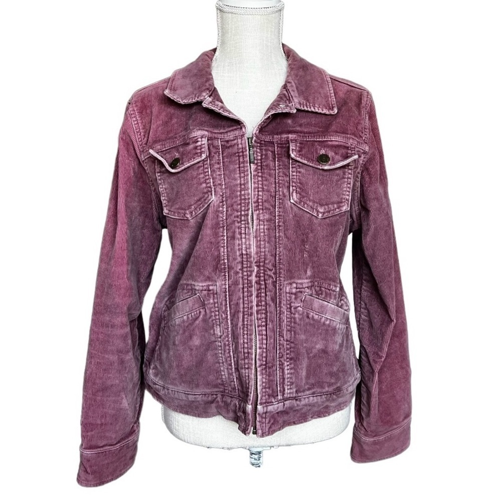 Eddie Bauer Corduroy Jacket Women Size L petite